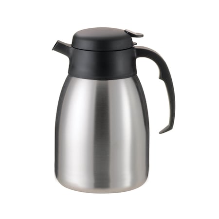 Service Ideas SteelVac Carafe, Vacuum Insulated, 2.0 Liter, Brushed Stainless FVPC20